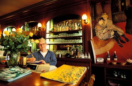 France, Saone et Loire, Châlon sur Saone, marie laure Thomas: the owner of the French pancake restaurant marie claude