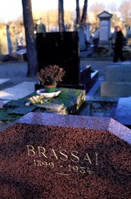 France, Paris, photographer Brassaï tomb in the Montparnasse cemetery