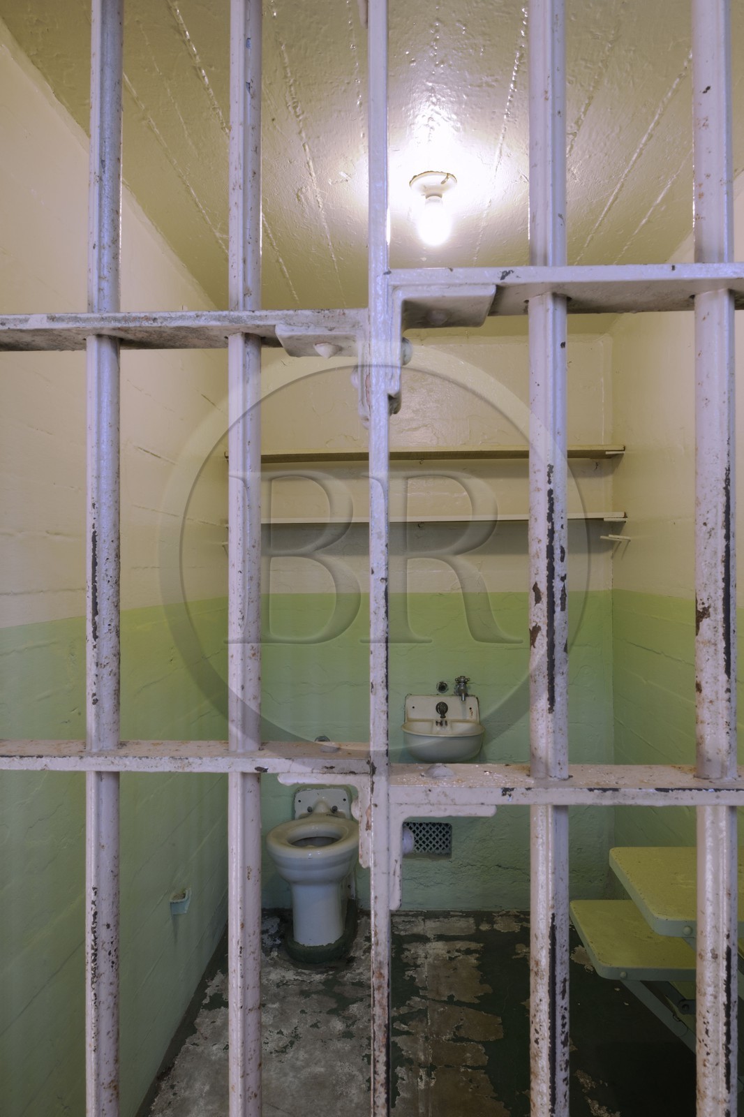 cell of the Alcatraz former prison