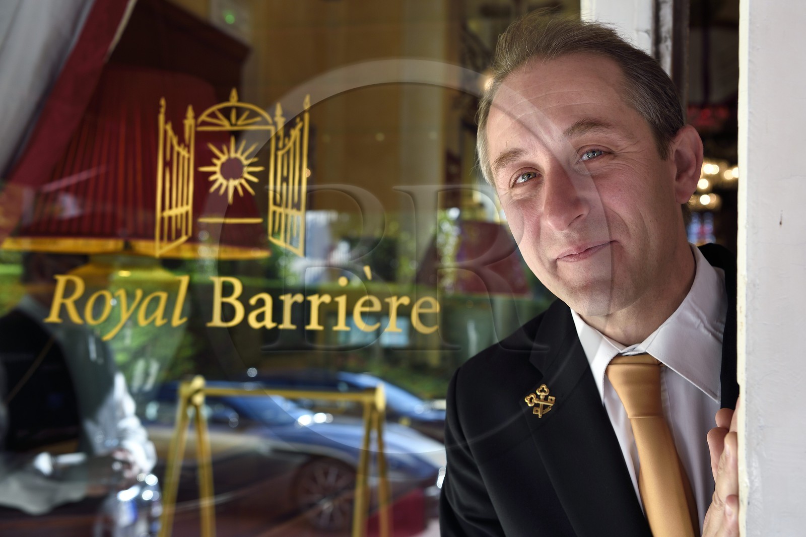 France, Calvados (14), Pays d'Auge, Deauville, l'Hotel Royal Barriere, Steven Vastra chef concierge adjoint