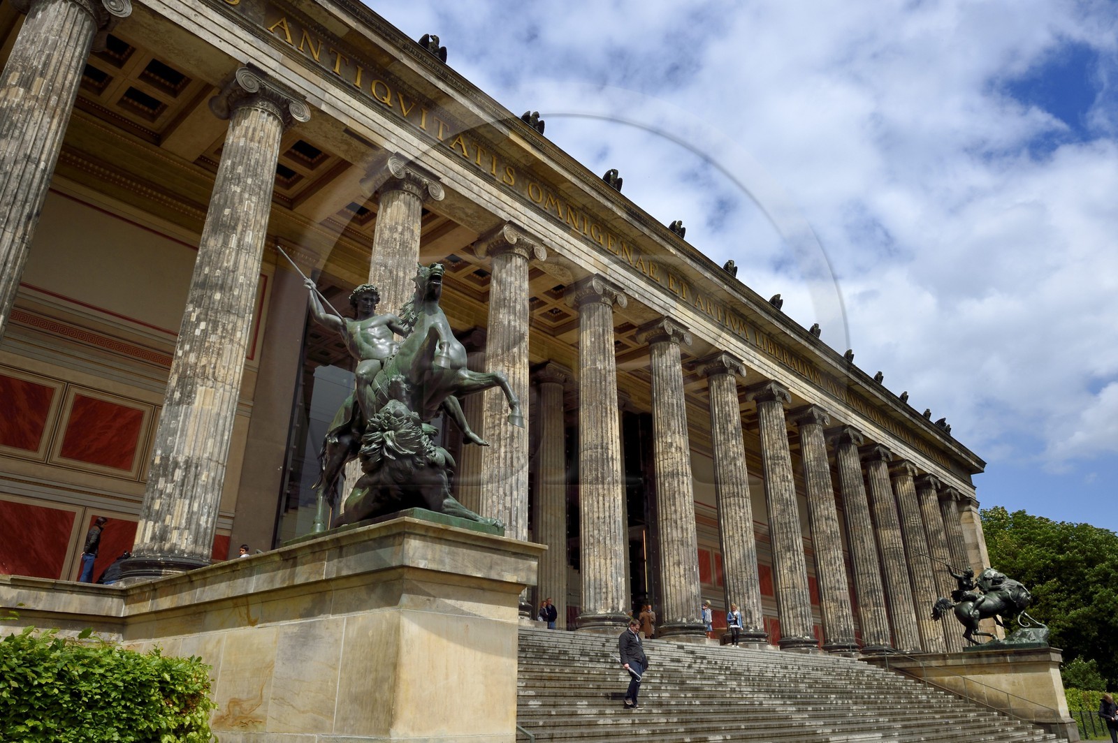 Allemagne, Berlin, l'Ile aux musées, classée Patrimoine Mondial de l'UNESCO, Altes Museum abritant une collection d'oeuvres antiques