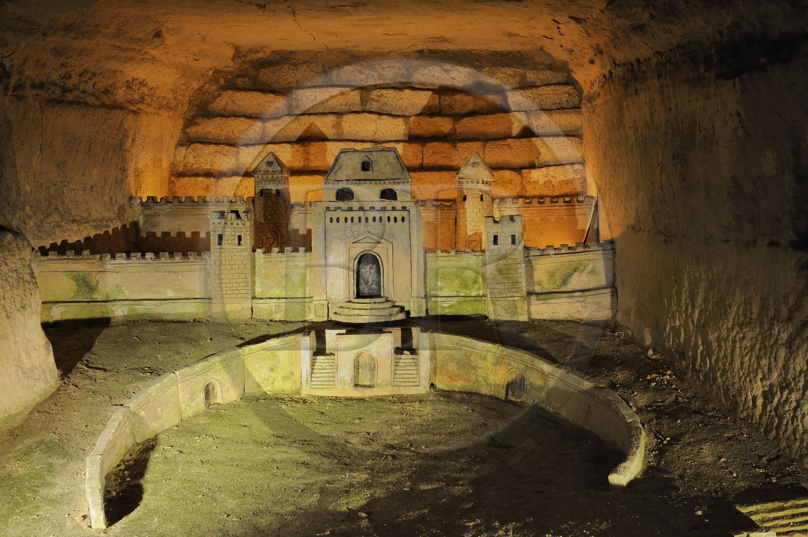 France, Paris (75), les catacombes, sculpture de Port-Mahon