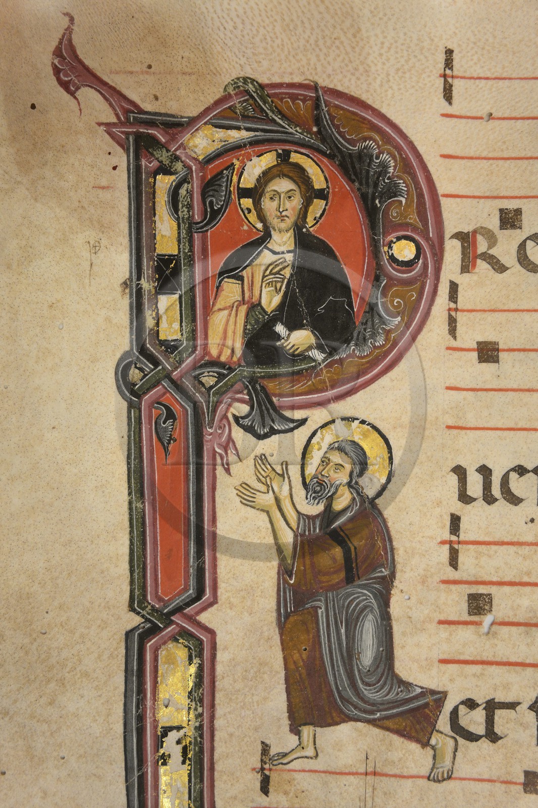 Croatie, Dalmatie, côte dalmate, Zadar, église et couvent Saint-François, enluminure d'un Codex du XIIIème siècle