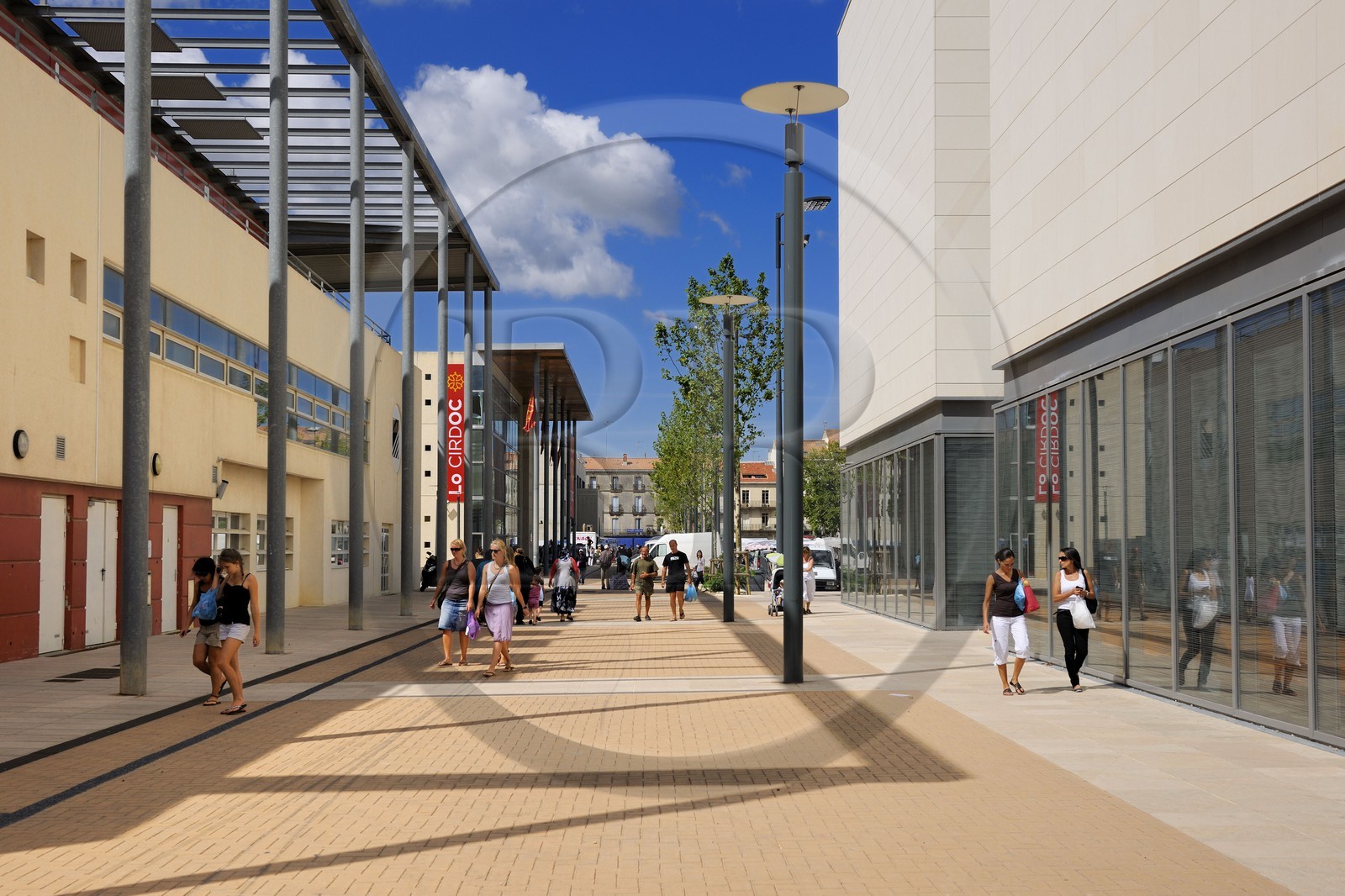 France, Hérault (34), Béziers, quartier du Champ de Mars, la médiathèque occitane: Lo Cirdoc