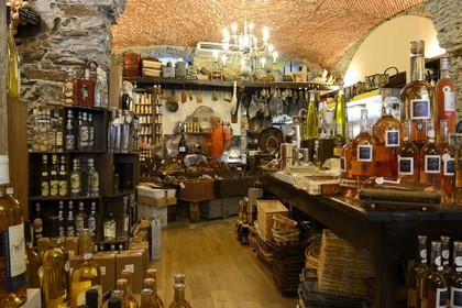 France, Haute Corse, Bastia, the shop of Corsican products U Montagnolu