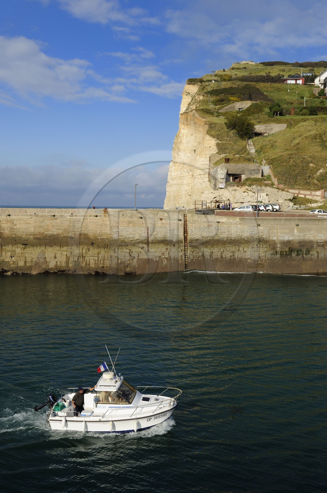 France, Seine-Maritime (76), Pays de Caux, Côte d'Albâtre, Fécamp, le cap Fagnet