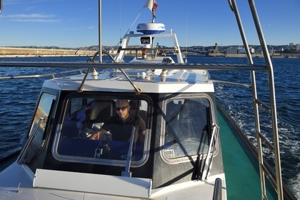 France, Bouches du Rhone, Marseille, Euroméditerranée Zone, Great Seaport of Marseille, Sylvain, patron of a pilot boat