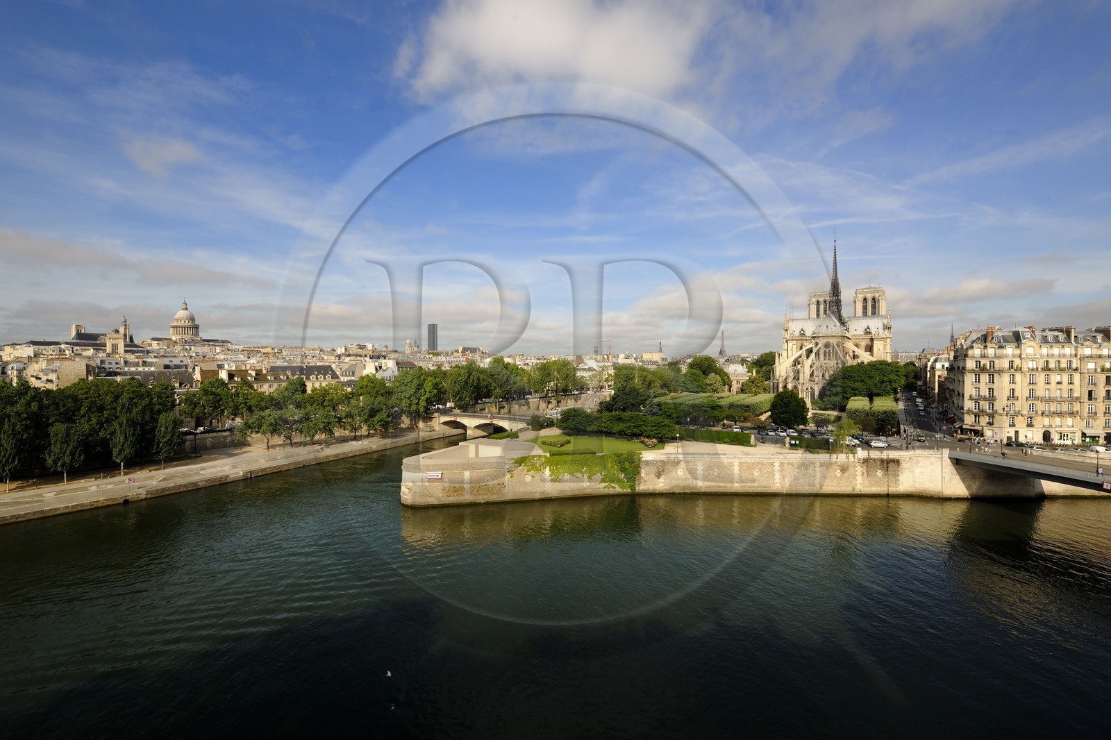 France, Paris (75), les rives de la Seine classées Patrimoine Mondial de l'UNESCO, île de la Cité, la cathédrale Notre-Dame