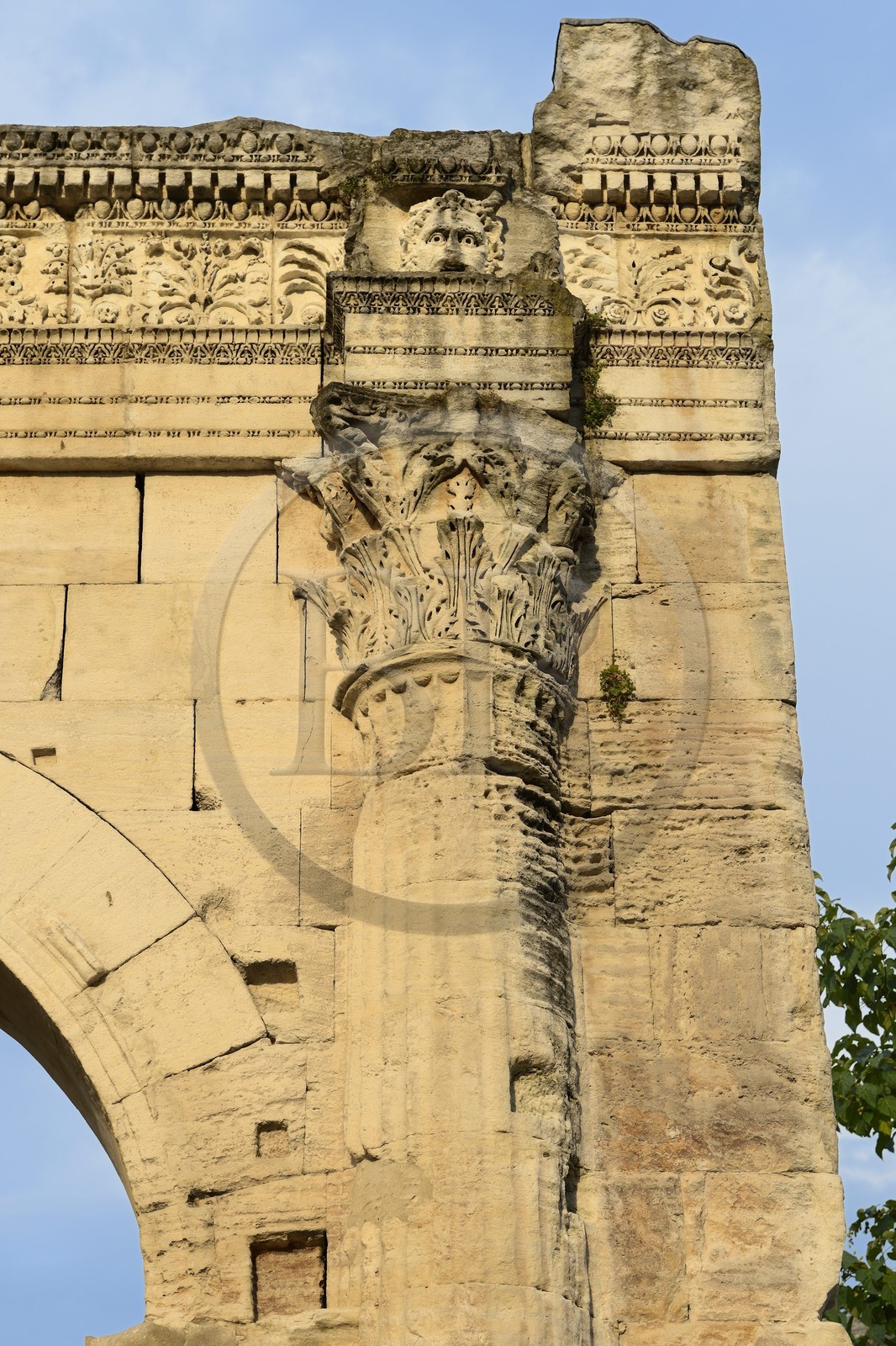 France, Isère (38), Vienne, portique du jardin archéologique de Cybèle