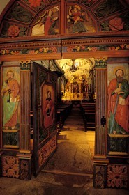 France, Savoie (73), Avrieux, l' église baroque (17ème siècle) Saint-Thomas-Becket (de Canterbury)