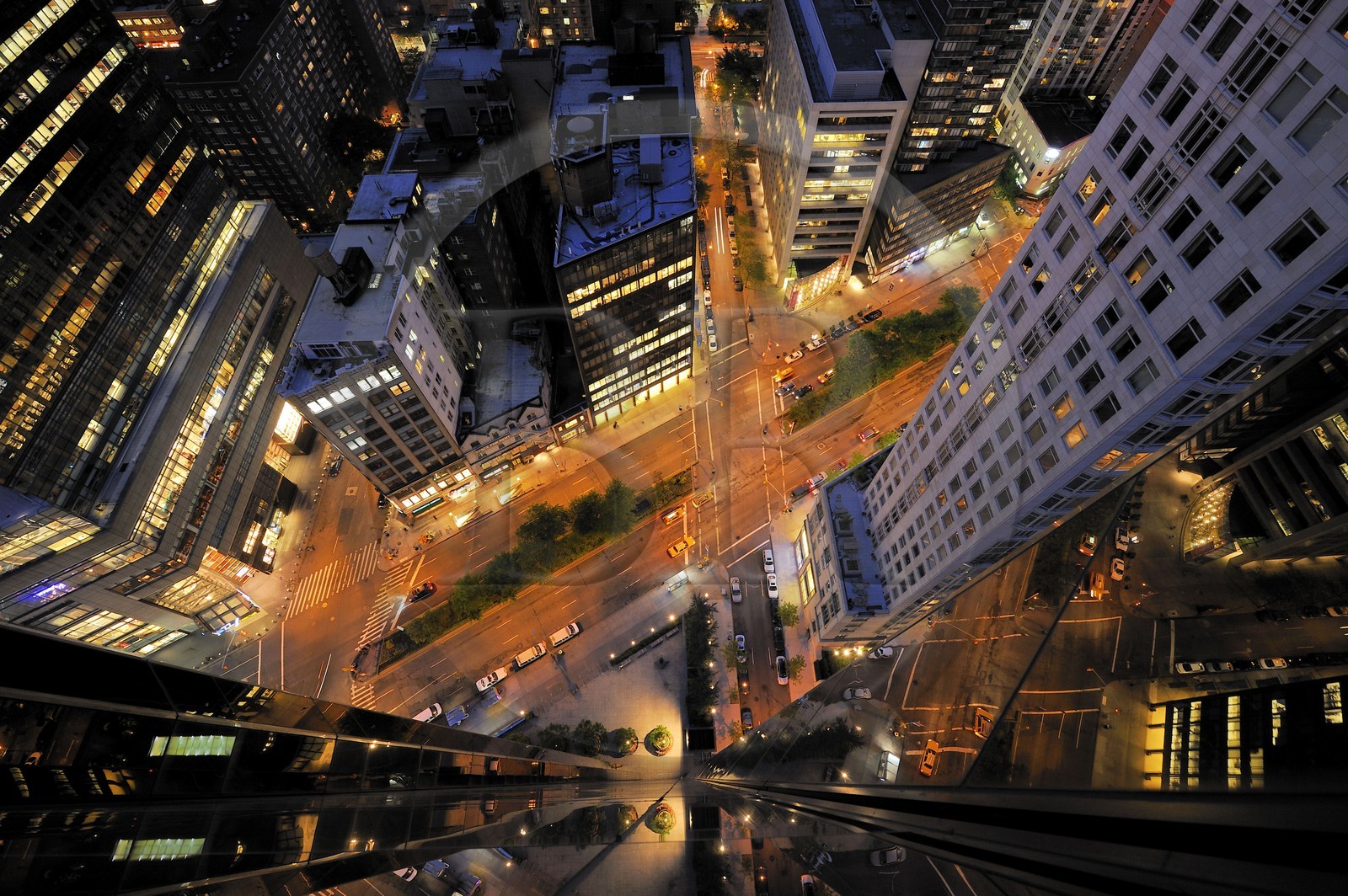 United States, New York City, Manhattan, Broadway from the Trump Tower on Central Park West