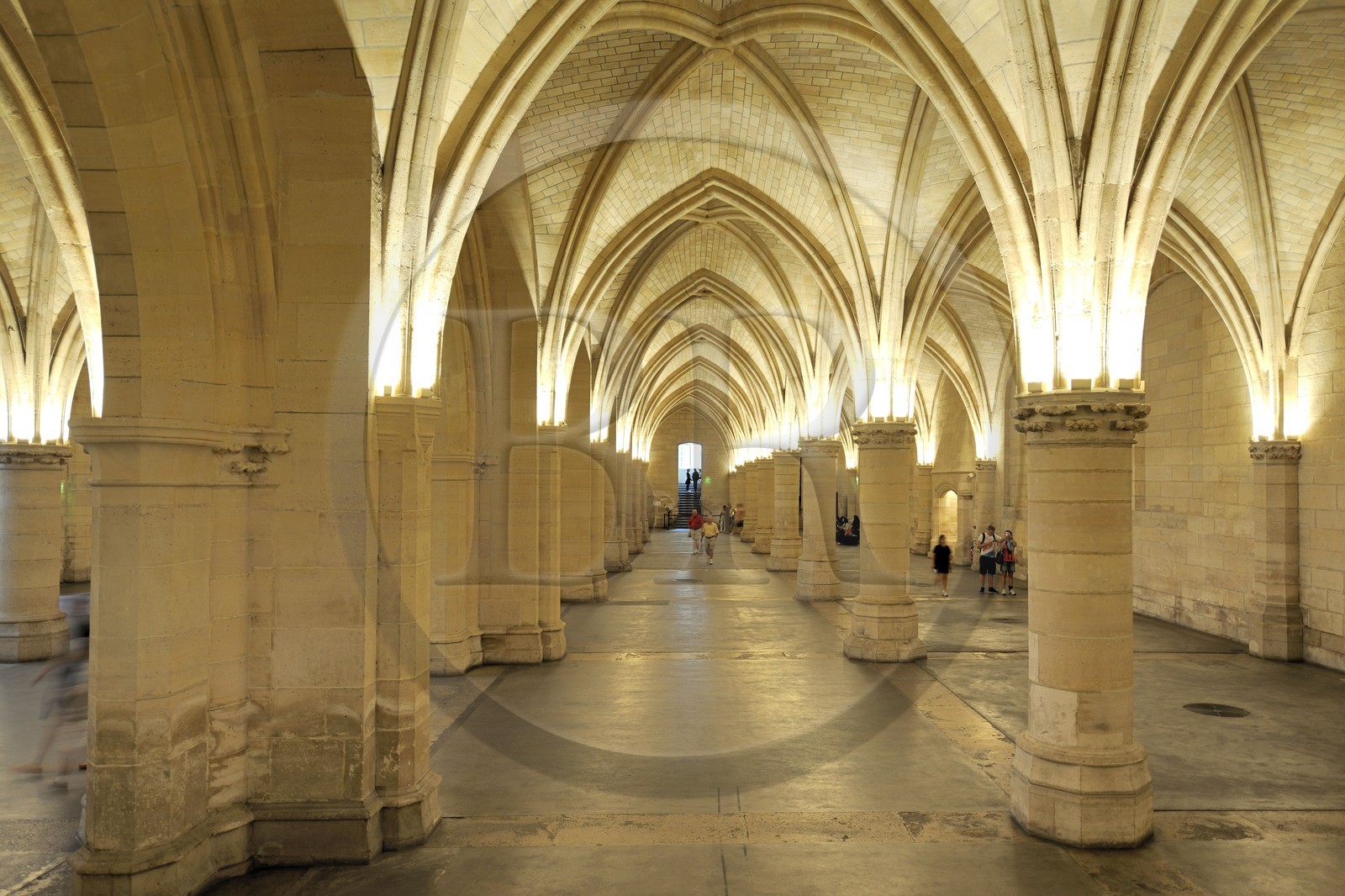 France, Paris (75), Ile de la Cité, la Conciergerie dans le Palais de Justice, la salle des Gens d'armes (1302)