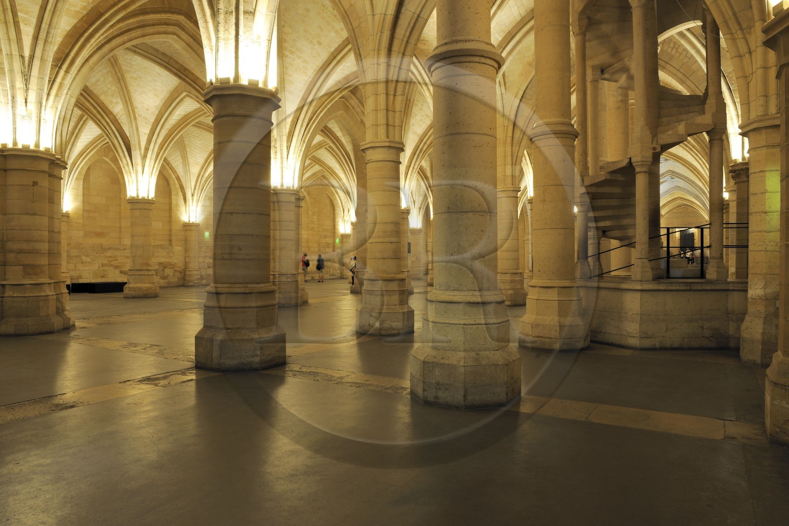 France, Paris (75), Ile de la Cité, la Conciergerie dans le Palais de Justice, la salle des Gens d'armes (1302)