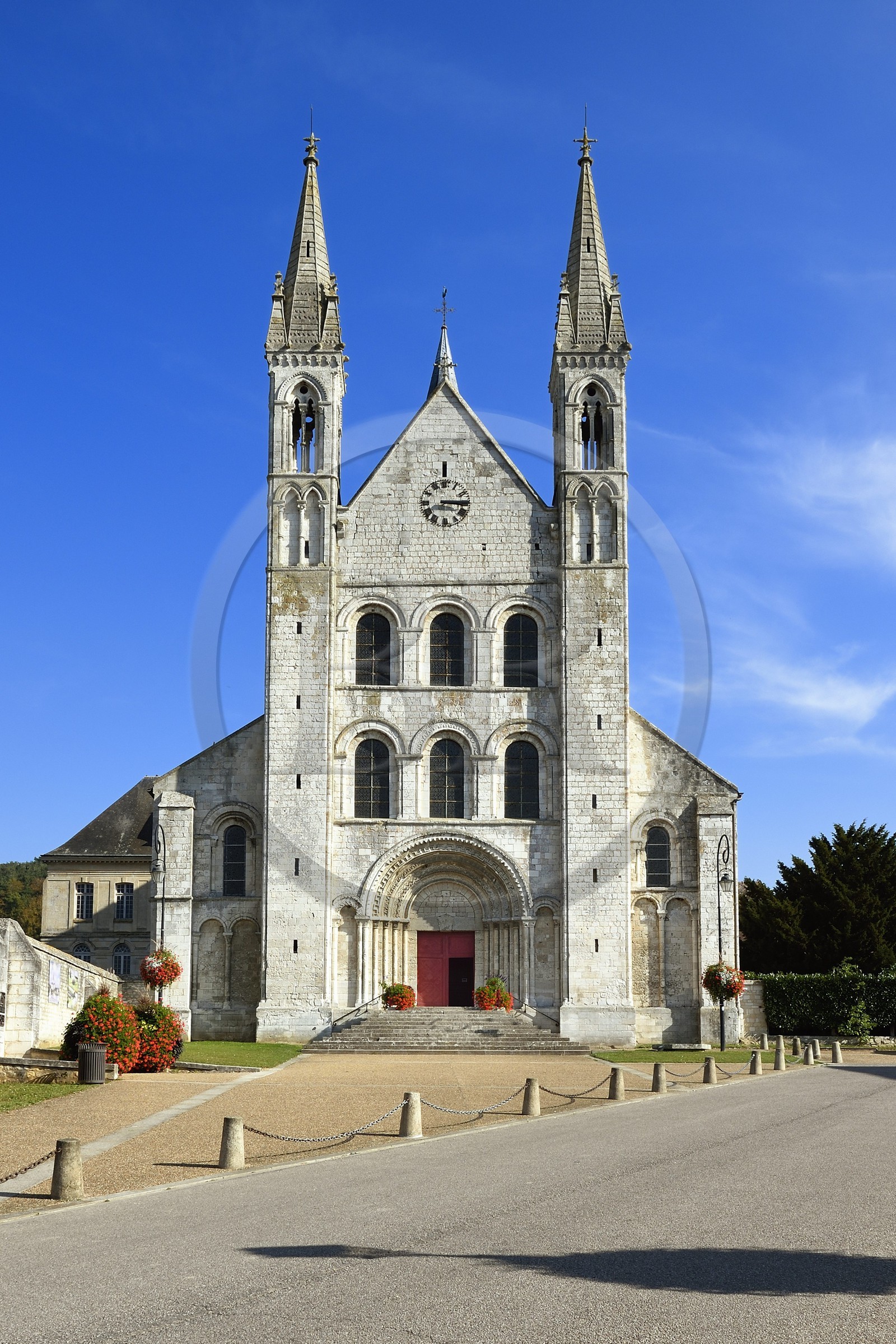France, Seine-Maritime (76), Saint-Martin-de-Boscherville, Abbaye Saint-Georges de Boscherville du XIIe siècle