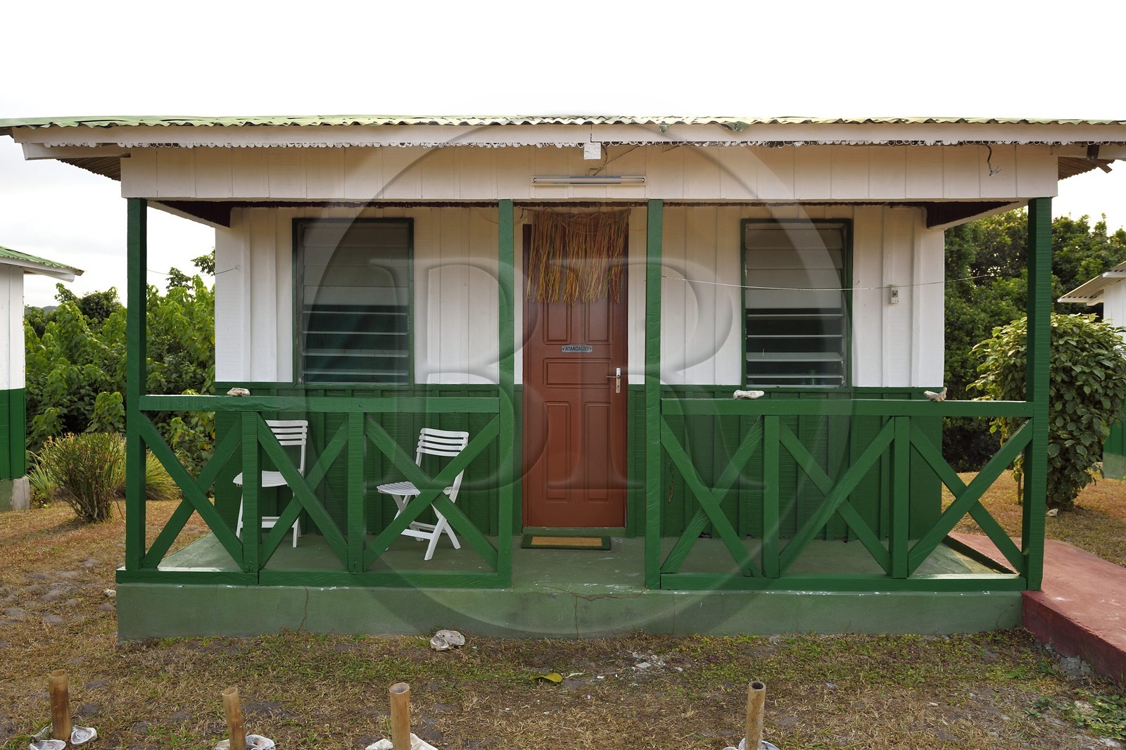 Gabon, province de Ogooué- Maritime, le Gavilo Lodge en bordure du Parc National du Loango
