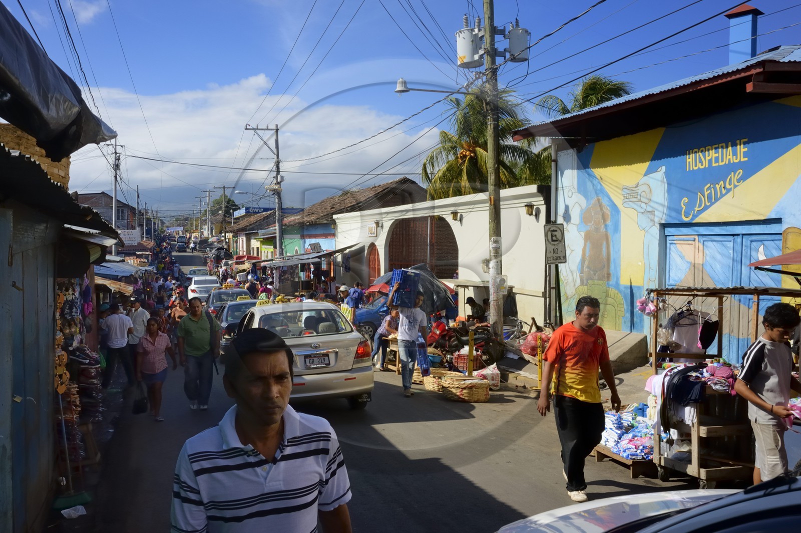 Nicaragua, Granada, une des entrée du marché central