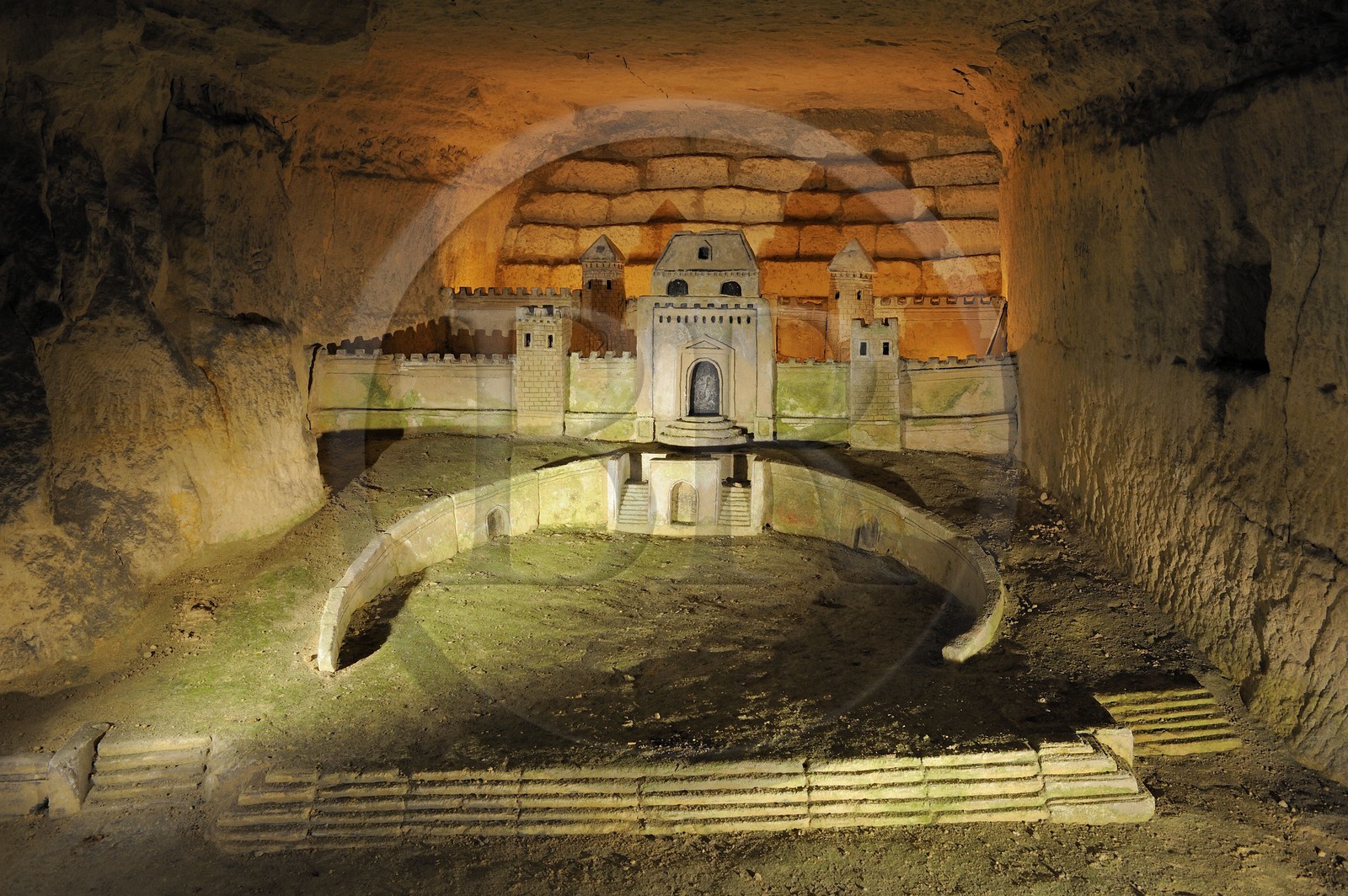 France, Paris (75), les catacombes, sculpture de Port-Mahon