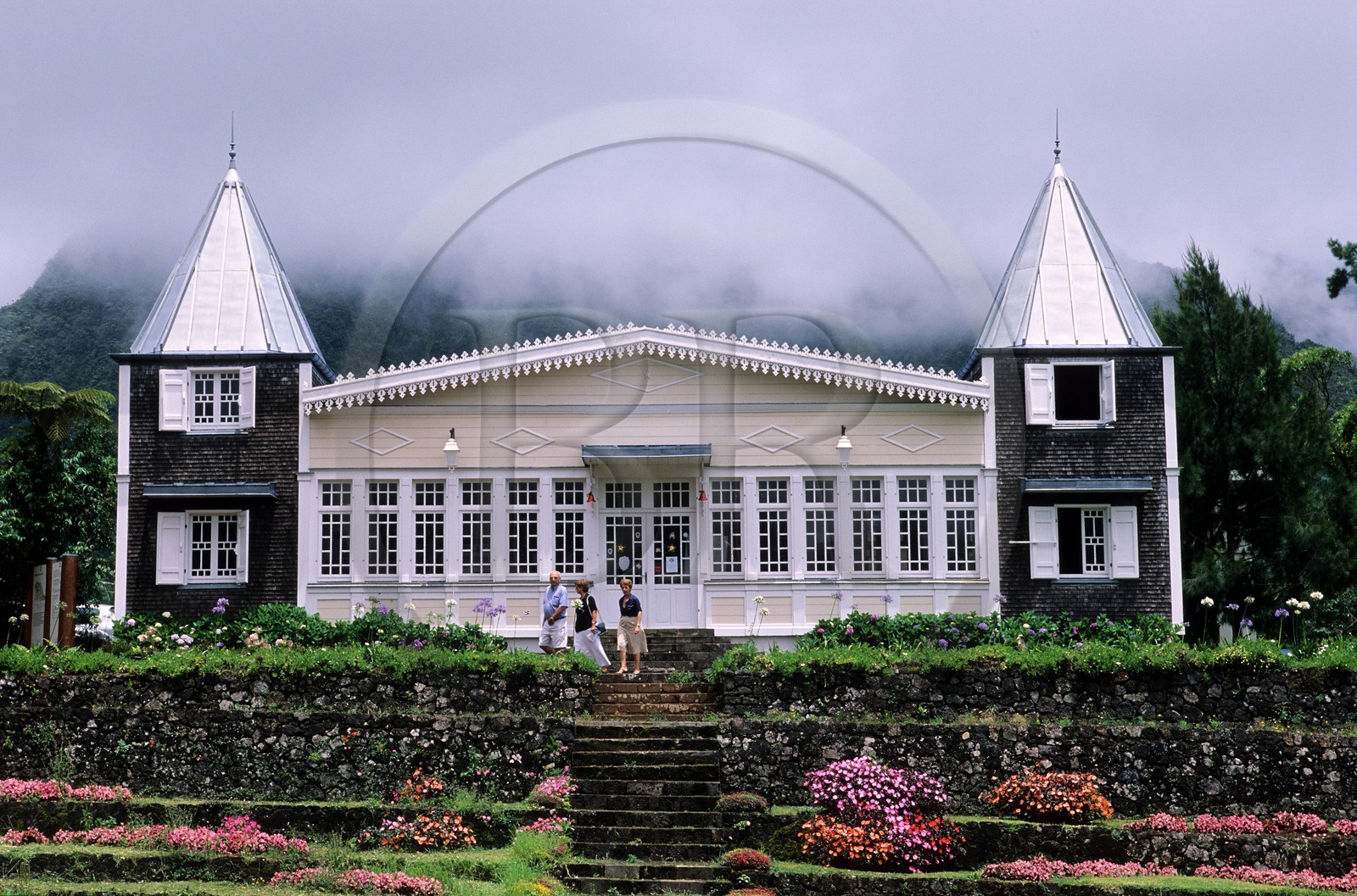France, île de la Réunion, Plaines des Palmistes, le domaine des Tourelles, maison traditionnelle