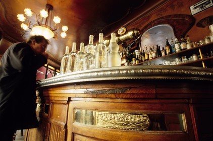 France, Paris (75), le Bistrot du Peintre avenue Ledru Rollin au décor rétro