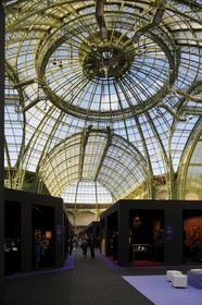 France, Paris, the Grand Palais, the collector lounge under the glass roof