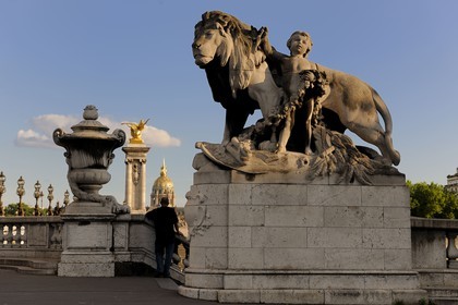 France, Paris (75), le Pont Alexandre III