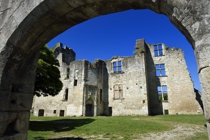 France, Dordogne (24), Périgord Blanc, Périgueux, quartier de la Cité dit de Vésone, ruines du chateau Barrière