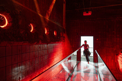 Portugal, Lisbon, Belem district, MAAT (Museum of Art, Architecture and Technology or Museu de Arte, Arquitetura e Tecnologia) on the banks of the Tagus, Electricity Museum and Modern Art Exhibitions in the former Central Tejo Thermal Power Station