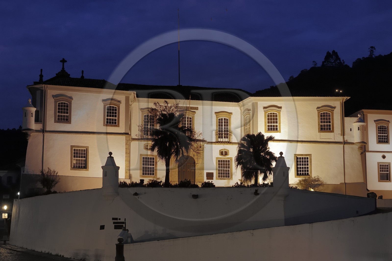 Brazil, Minas Gerais state, Ouro Preto, historical center listed as World Heritage by UNESCO, former Governor 's Palace and current School of Mines (Gold Route, Estrada Real)
