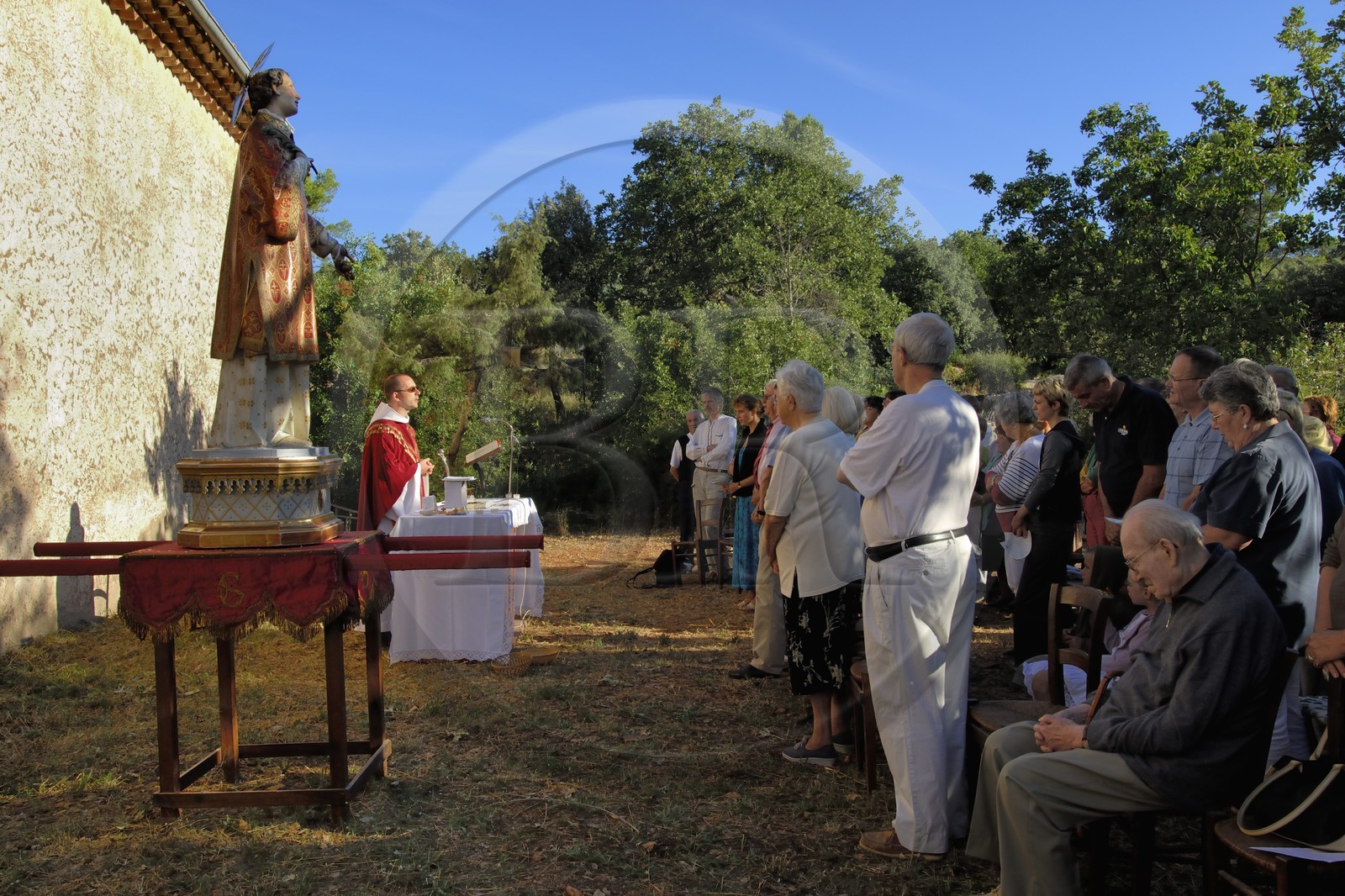 France, Var (83), la Provence Verte, Bras, la Bravade, procession de Saint-Etienne