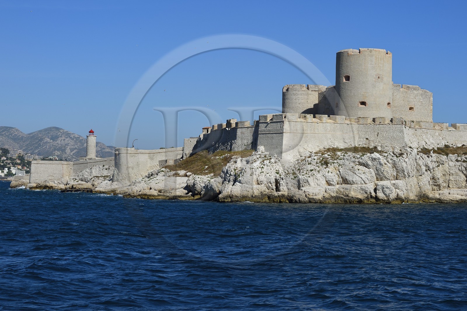 France, Bouches du Rhone, Marseille, Calanques National Park, archipelago of Frioul islands, the Chateau d'If