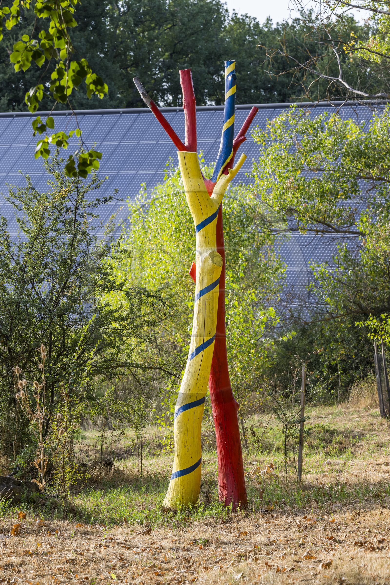 France, Var (83), Provence Verte, Bras, vers Saint-Maximin-la-Sainte-Baume, la maison d'hotes Le Peyrourier - une campagne en Provence
