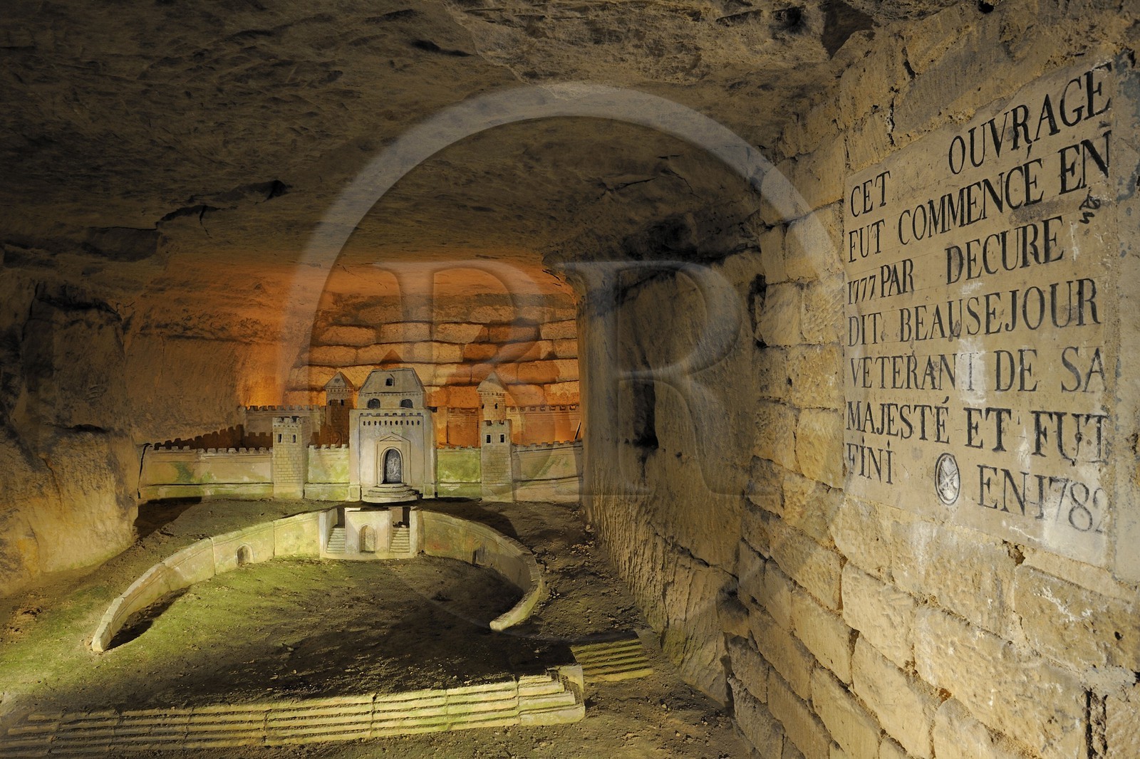 France, Paris (75), les catacombes, sculpture de Port-Mahon