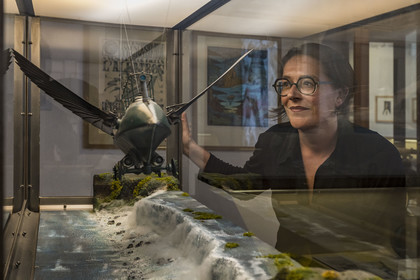 France, Loire-Atlantique (44), Nantes, quartier Chantenay, le musée Jules Verne, Marie Masson, la directrice du Musée et du projet de la Cité des Imaginaires
