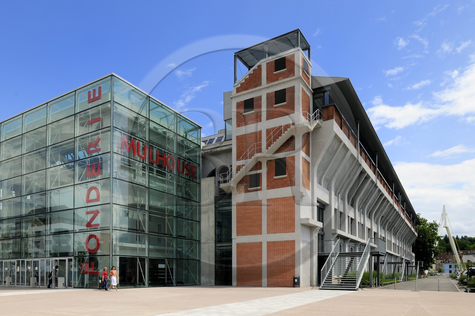 France, Haut-Rhin (68), Mulhouse, La Fonderie, université de Haute Alsace, Faculté des Sciences économiques sociales et juridiques, Centre Rhénan d'archives et de recherches économique et futur Centre d'Art International