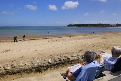 Royaume-Uni, Angleterre, Hampshire, Ile de Wight, plage de Bembridge
