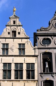 Belgium, Flanders, Antwerp (Antwerpen), one of the guild houses on Grote Markt (Grand Place)