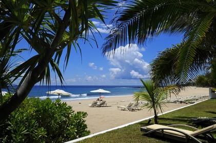 France, île de la Réunion, la Côte Ouest, commune de Saint Gilles les Bains, plage de Boucan Canot, l'hôtel de luxe Le Saint Alexis