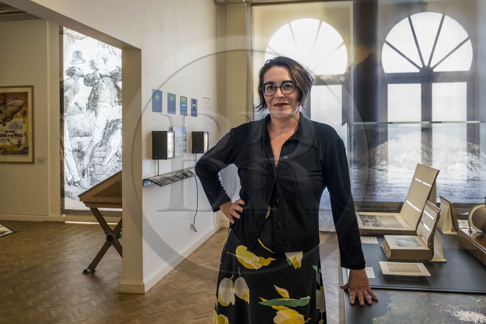 France, Loire-Atlantique (44), Nantes, quartier Chantenay, le musée Jules Verne, Marie Masson, la directrice du Musée et du projet de la Cité des Imaginaires