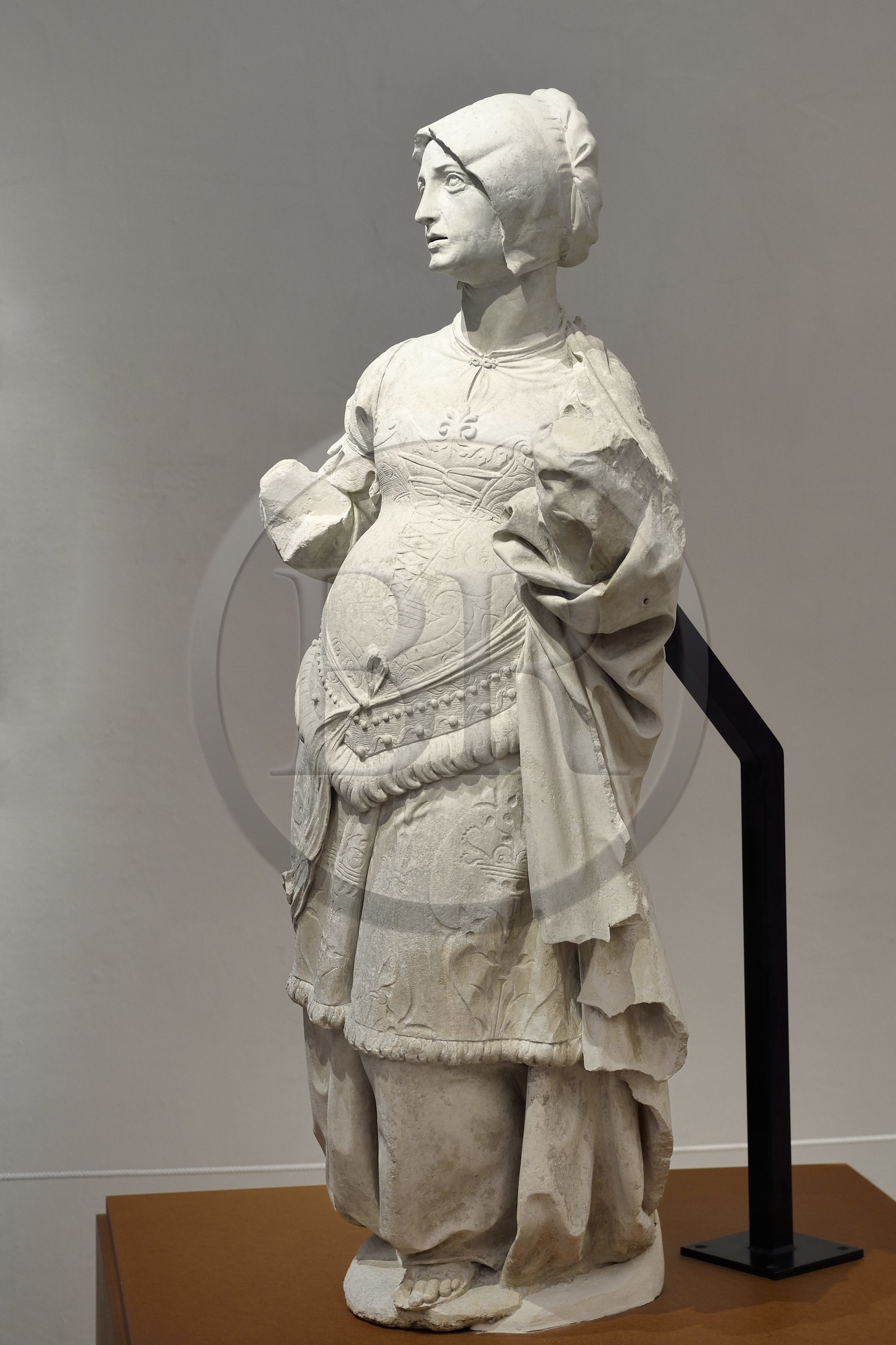 France, Meuse, Saint Mihiel, Museum of Sacred Art, statue of St. Elizabeth attributed to the sculptor Ligier Richier (16th century)