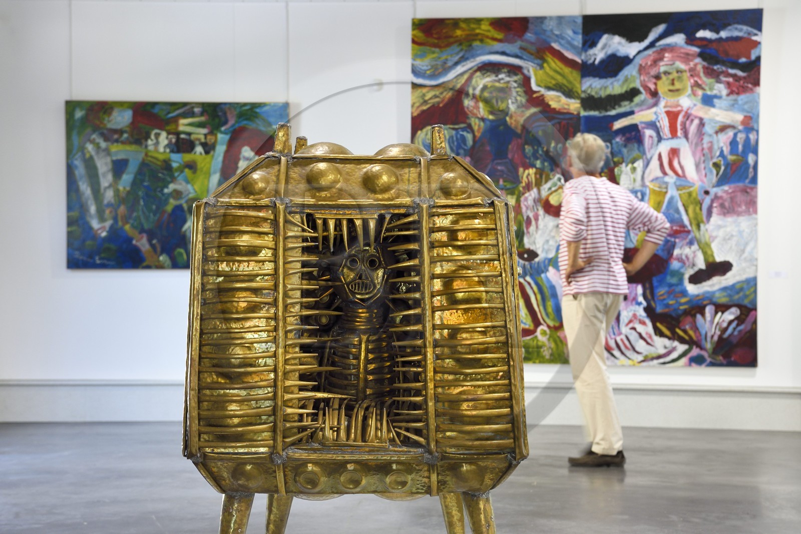 France, Var (83), Provence Verte, Chateauvert, Centre d’art contemporain Chateauvert, oeuvre de Henry Comby appelée Saghat