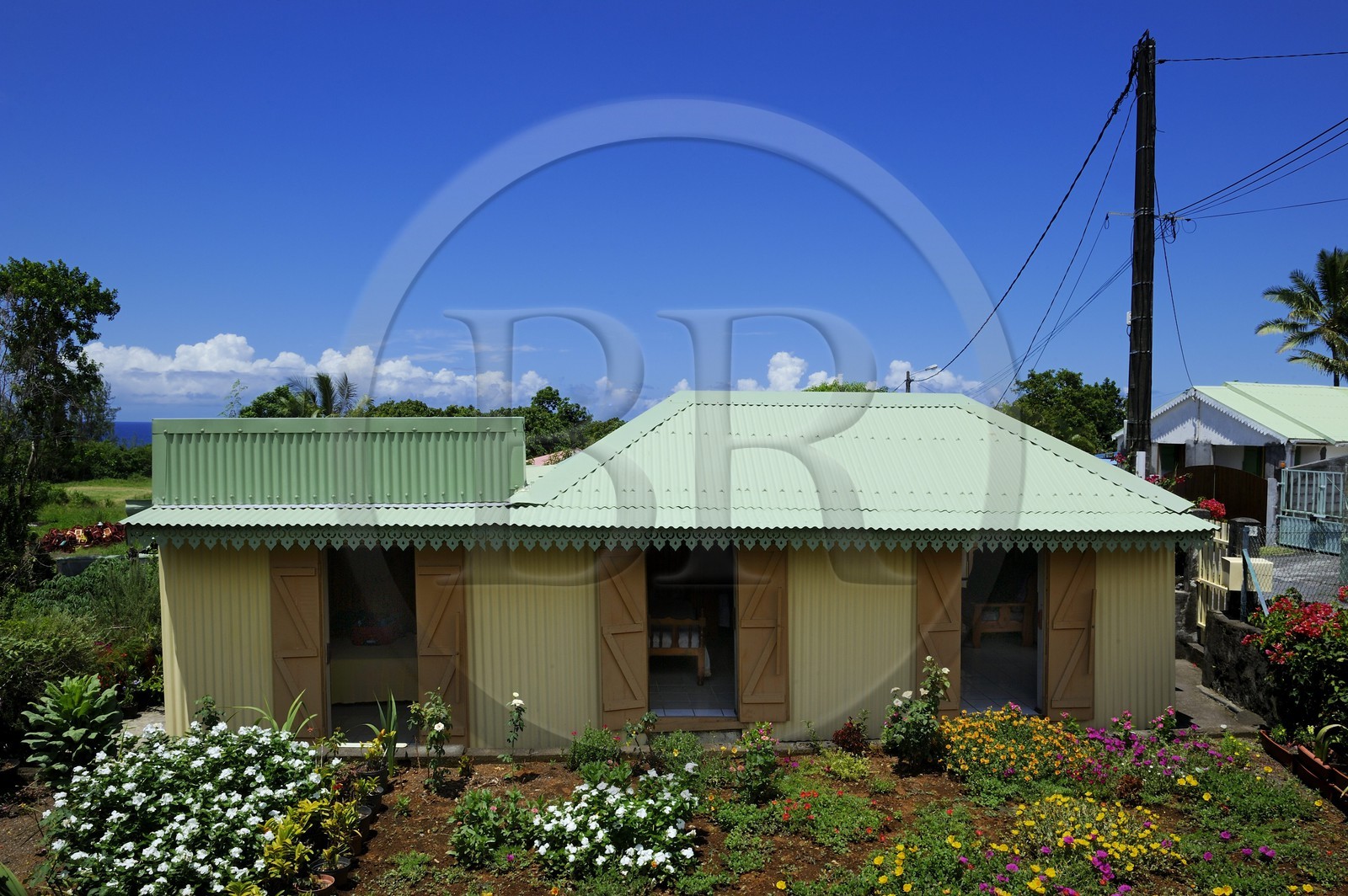 France, Ile de la Reunion, côte sud, Saint-Philippe, case créole