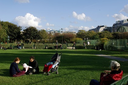 France, Paris (75), le jardin des Halles