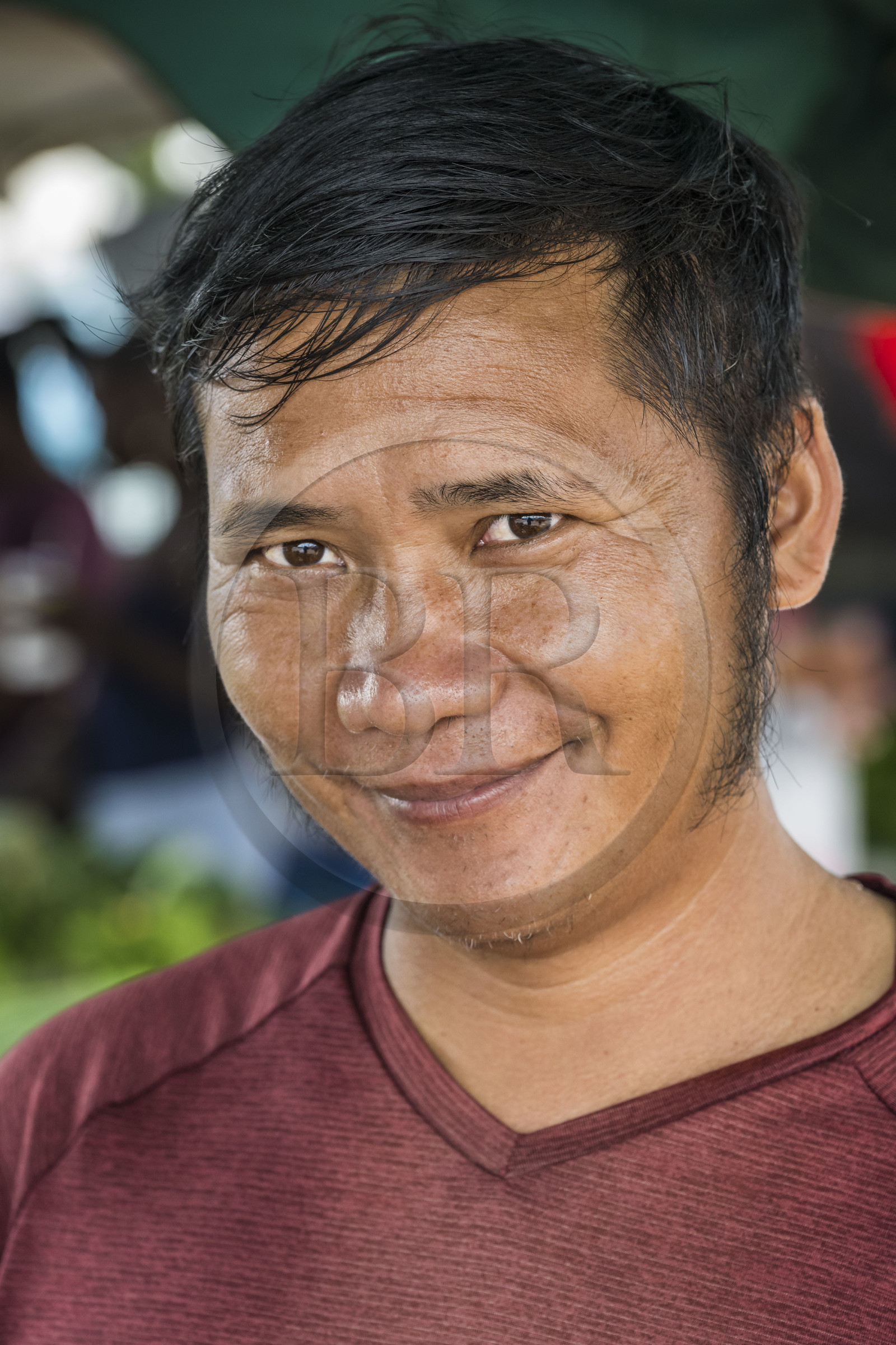 France, French Guiana, Javouhey, Sunday market Hmong refugees from Laos who arrived in 1978 and have specialized in fruit farming
