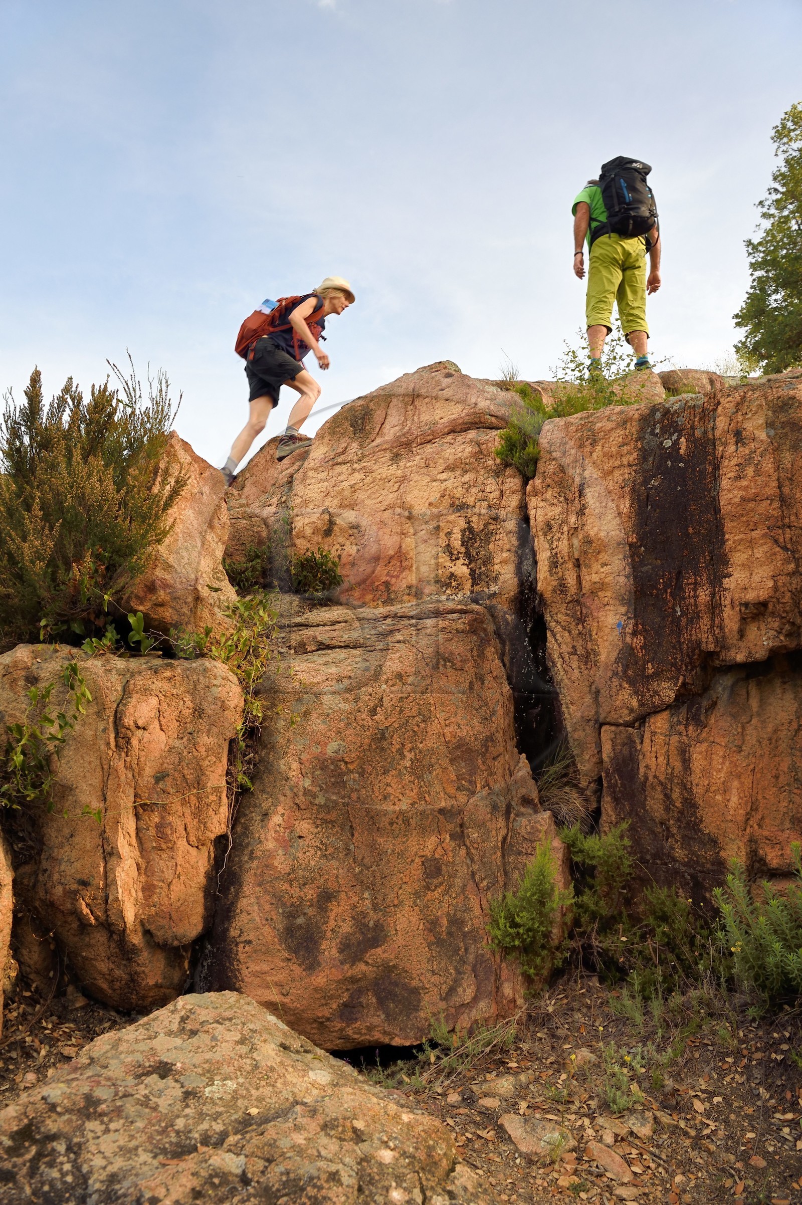 France, Var (83), entre Bagnols-en-Forêt et Roquebrune-sur-Argens, randonnée dans les Gorges du Blavet