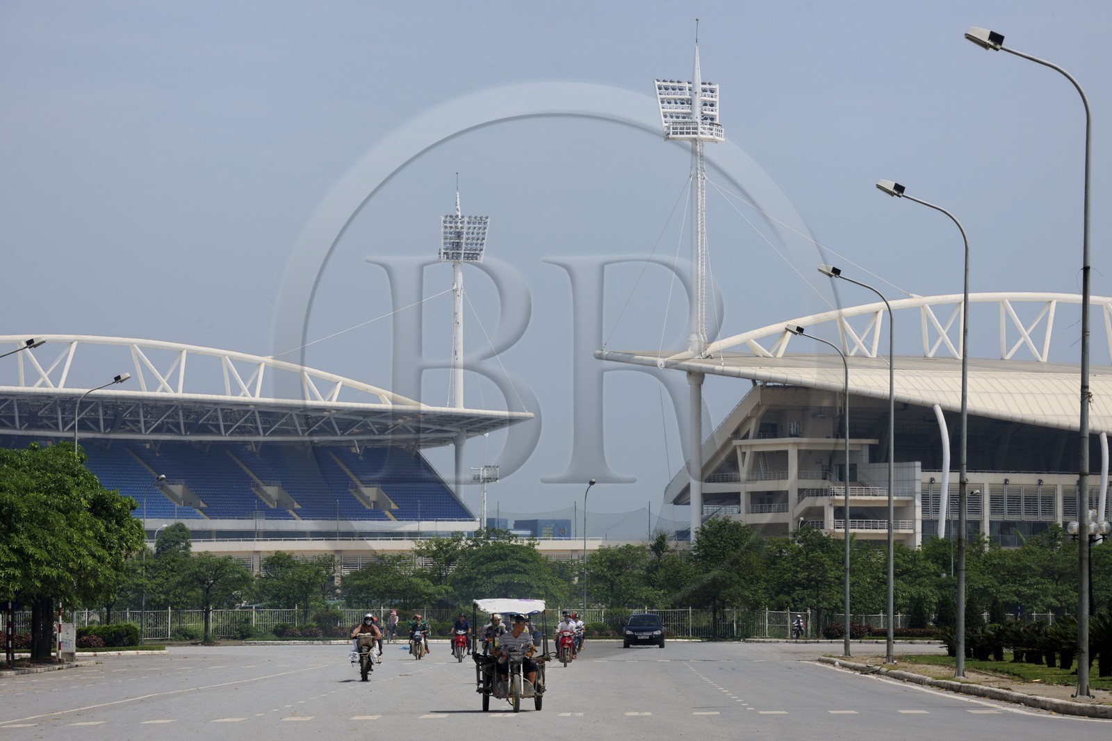 Vietnam, Hanoï, nouveau quartier de Tu Liem, le My Dinh National Stadium, le plus vaste stade du pays