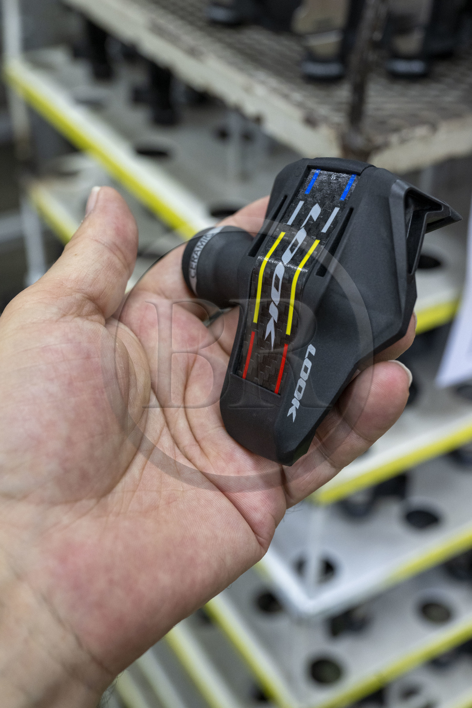 France, Nièvre (58), Nevers, entreprise Look Cycles International, pédale de vélo qui fait le succès de la société