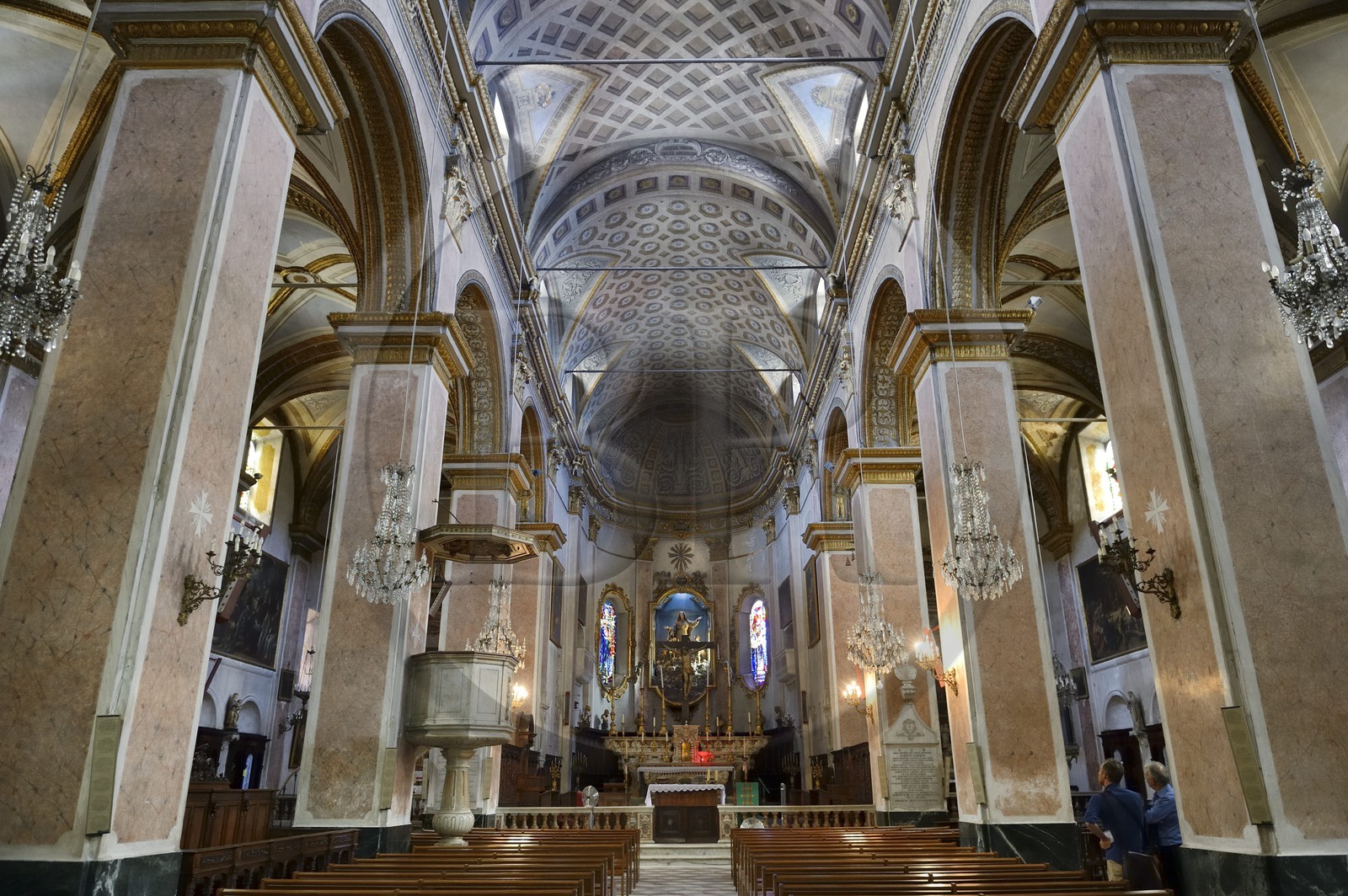 France, Haute-Corse (2B), Bastia, la Citadelle quartier de Terra-Nova, l'ancienne cathédrale Sainte-Marie
