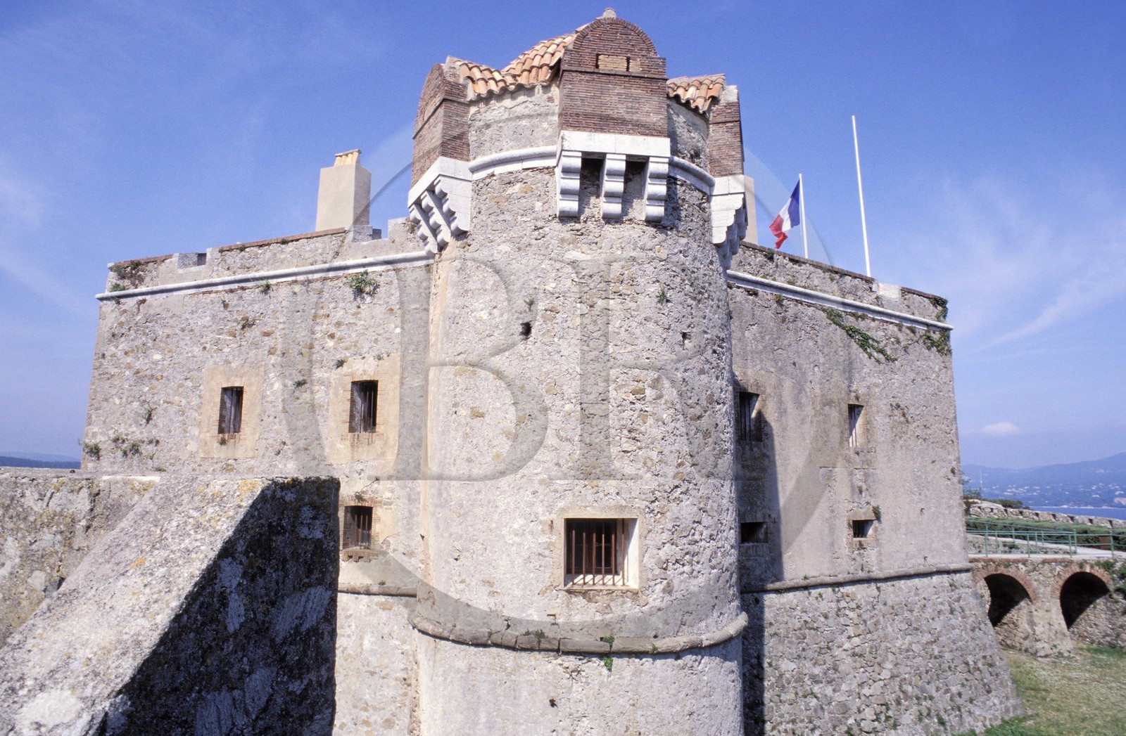 France, Var (83), Saint-Tropez, la citadelle (fin du 16ème siècle), désormais le musée naval