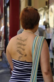 France, Bouches-du-Rhone, Aix-en-Provence, musical tattoo