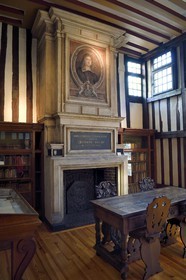 France, Seine Maritime, Rouen, Pierre Corneille museum, Cornelian library given by Edouard Pelay